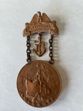 Admiral Dewey Invitational Committee Medal Spanish American War