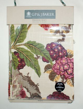 Gp&j Baker Lee Jofa Fabric Sample Book Perandor Prints 14 1/2 " X12 " Florals 28 Pc