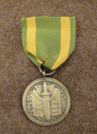 Spanish American War Service Medal Numbered,