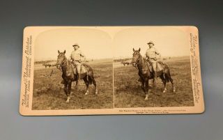 Span Am War Teddy Roosevelt Of The Rough Riders Stereoview Card 1898 C644