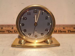Vintage Benrus Swiss 8 Day Travel Clock Not As - Is