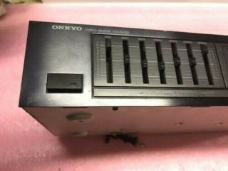ONKYO EQ - 140 Vintage Audio Stereo 7 Band Graphic Equalizer 14 Lighted Sliders 2