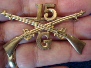 15th Infantry Regiment Company " G " Hat Insignia Or Device -,  Pin Back
