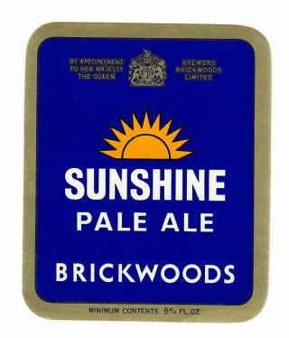Beer Label: Brickwood,  Portsmouth,  Pale Ale 79mm Tall