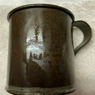 Us Army Spanish American War Period Tin Plated Cup