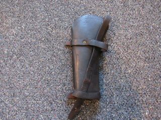 Pre - Wwi Us Army Rock Island Arsenal Marked Leather Saddle Weapons Holster
