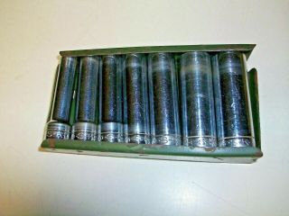 Vintage Sk Tool 1/4 " Drive 6 Point Sae Socket Set With Case 1/4 " - 1/2 "