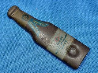 Pabst Blue Ribbon Brewing Beer Ale Figural Bottle Opener Vintage Tin Advertising