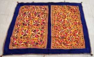 70 " X 54 " Handmade Embroidery Old Tribal Ethnic Wall Hanging Decor Tapestry