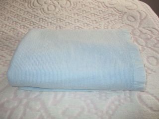 Vintage Blue 100 Acrylic Blanket 88 " X 80 " Full
