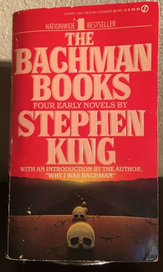 The Bachman Books By Stephen King (1986,  Vintage Paperback) 1st Signet Printing