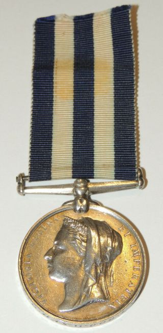 Pre Ww1 Victorian Egypt Medal 1882 1889 Silver Staffordshire Regiment