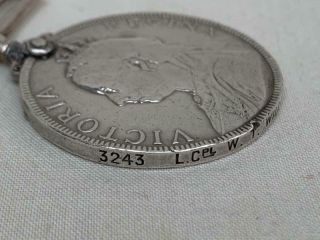 Victorian Volunteer Force Long Service Medal - 3243.  L.  CPL W.  T.  WILLIAMS WELSH REG 3