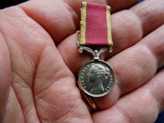 Victoria Silver Miniature Medal: Second China (opium) War 1857 - 1860.