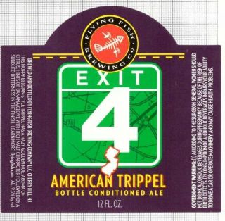 Us Micro,  Flying Fish Brewing Co.  Exit - Beer Label B018 050