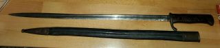 Pre Wwi German Bavarian Model 1898 Quillback Bayonet Unit Marked With Scabbard