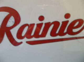 Rainier Beer Logo Sign Picture 11 5/8 