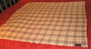 Stadium Blanket/throw Woolrich Pearce Vintage Light Weight Made In Usa 54 " X 57 "