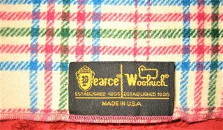 Stadium Blanket/Throw WOOLRICH PEARCE VINTAGE Light Weight Made in USA 54 