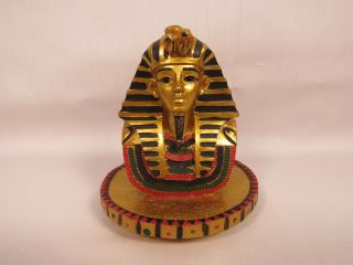 Egyptian Pharaoh King Tut Figurine Bust