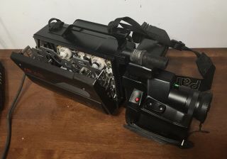Vintage Panasonic AF X8 CCD OmniMovie VHS Camcorder Kit PV - 420D Case Charger 3