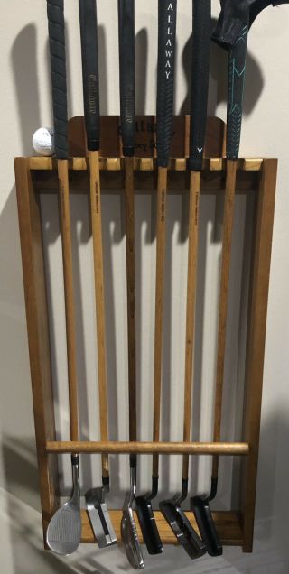 Callaway - Vintage Hickory Stick Putter/wedge Wall Mount Display W - Bonus Gift.