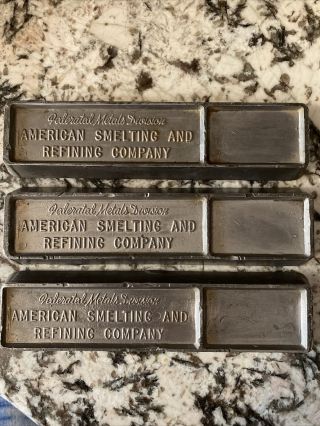 Vintage Federated Metals Division American Smelting And Refining Co.  Bars