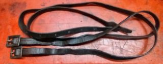 Cantle Coat Straps For A 1904 Mcclellan Cavalry Saddle