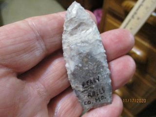 Missouri arrowhead agate basin artifact 2
