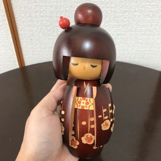 Japanese Vintage Kokeshi Doll Miyashita Hajime 6.  89 Inches 17.  5 Cm Jp Seller
