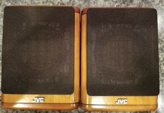Elegant Vintage Jvc Sp - Ux7000 Mini Bookshelf Speakers Cherry Wood 20watts/4 Ohms