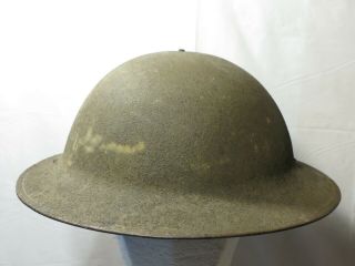 Ww1 Us Army M1917 Brodie Doughboy Combat Helmet Stamped Zc236 Sawdust Finish