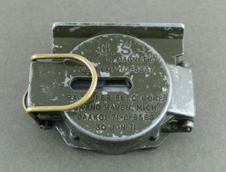 Vintage U.  S.  Military Magnetic Compass 30 June 71 