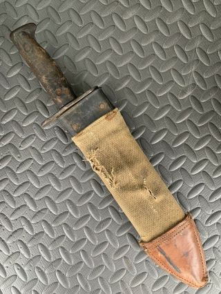 Wwi Us Model 1917 Bolo Knife W Sheath Plumb 1918