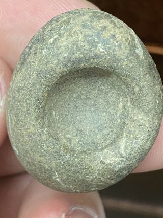 Incredible Stone Paint Pot Cup Medicine Bowl Found In Spencer County Indiana.