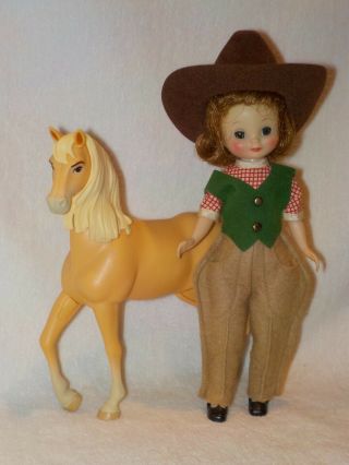 8 " Vintage American Character Betsy Mccall Doll Outfit & A Horse