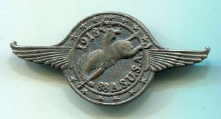U.  S.  World War I Aviation 1918 88th Aero Squadron Usa Winged Badge