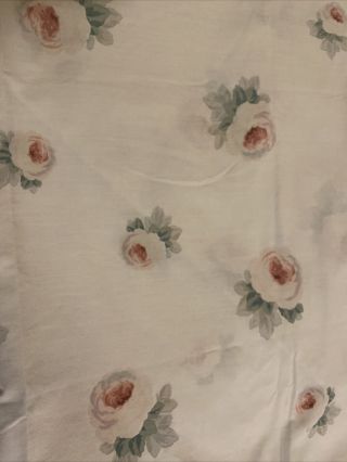 Vintage Springmaid Queen Flat And Fitted Sheet Set Floral Made In Usa
