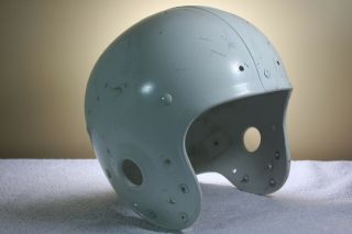 Riddell Vtg Adult Tk Suspension Football Helmet Shell Game Worn 1970s