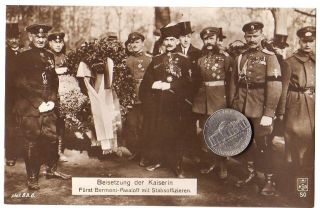 Russian White Army Gen.  Bermont - Avalov & Staff Officers 1921 Civil War Russia