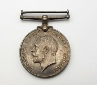 Wwi British War Silver Medal Georgivs V Britt.  Omn Rex Et Ind Imp 1914 - 1918