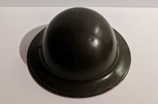 Wwii Brodie Helmet Military Army C.  L/c Cl 1941 Ww2 Canadian No Strap