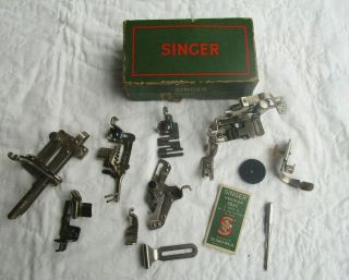 Vintage Singer Featherweight 221 222 & Other Sewing Machine Attachments