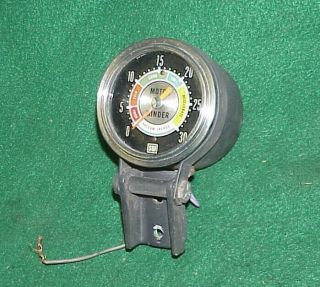 Vintage Stewart Warner Motor Minder Vacuum Gauge 2 - 5/8 " Hot Rat Rod Gasser
