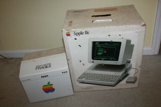 Vintage Apple Iic Computer & Monitor Stand Empty Box Only - J1114