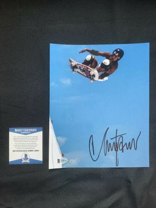 Christian Hosoi Autographed 8x10 Photo W/beckett Authentication Santa Cruz Sims