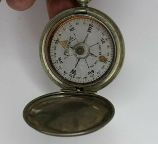 Wwi Vintage Ceebynite Pocket Compass Short & Mason 1915