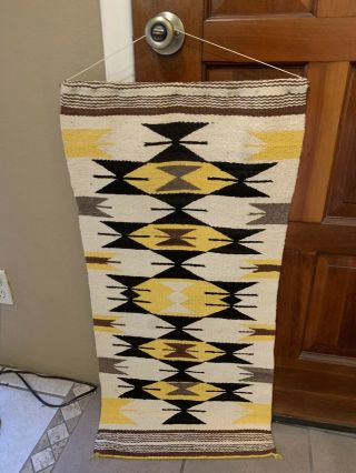 Vintage Navajo Rug Wall Hanging “38 X 17.  5