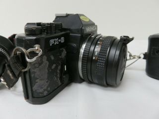 Vintage Yashica FX - 3 - 35mm Camera w/ 28,  50 & 135 mm lens & Argus TCB 55 flash 3