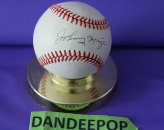 Vintage Rawlings National League Autographed MLB Baseball Johnny Mize Signed 2